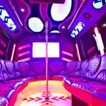 Las Vegas Party Bus Purple Interior